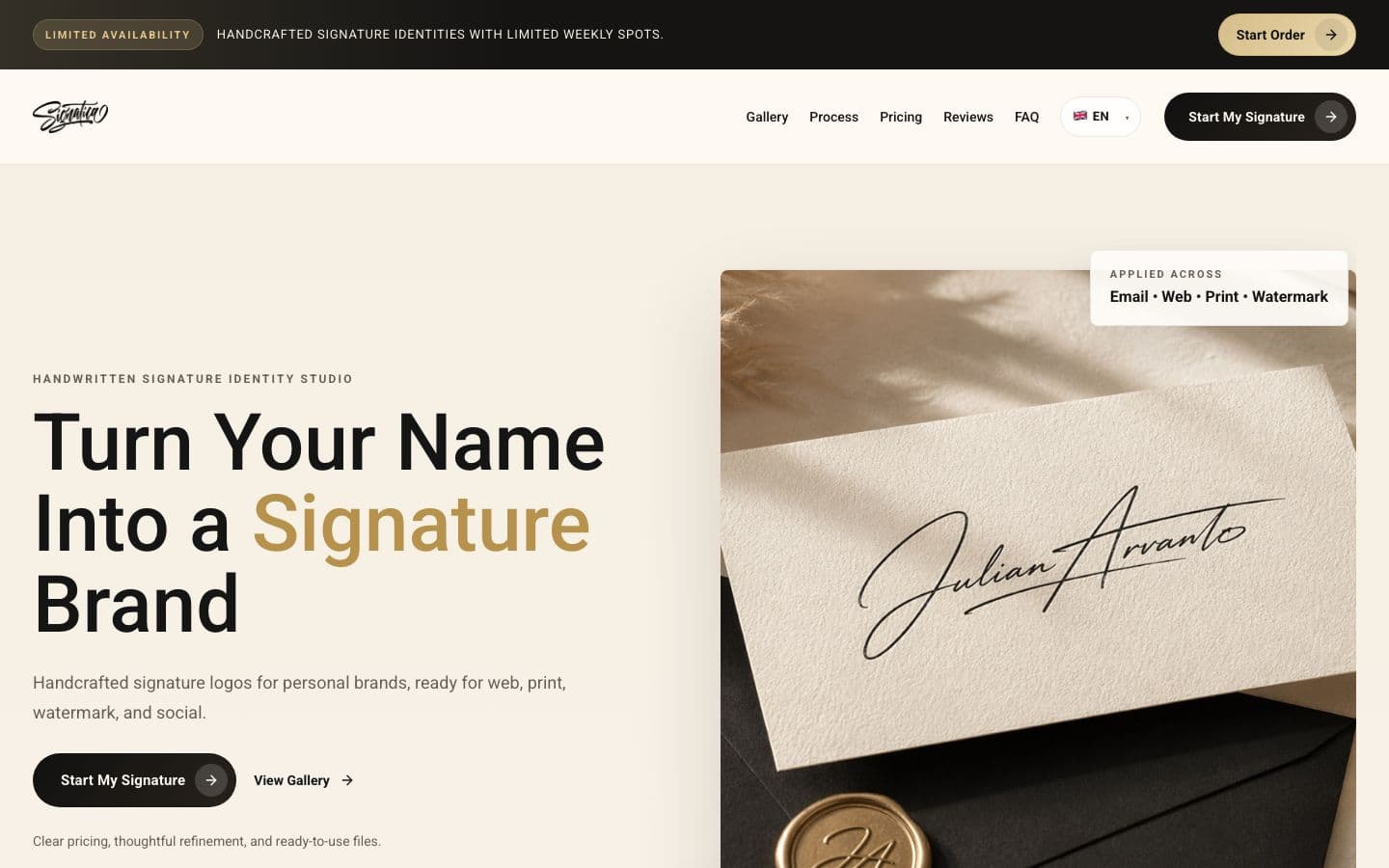 Signatica project visual proof